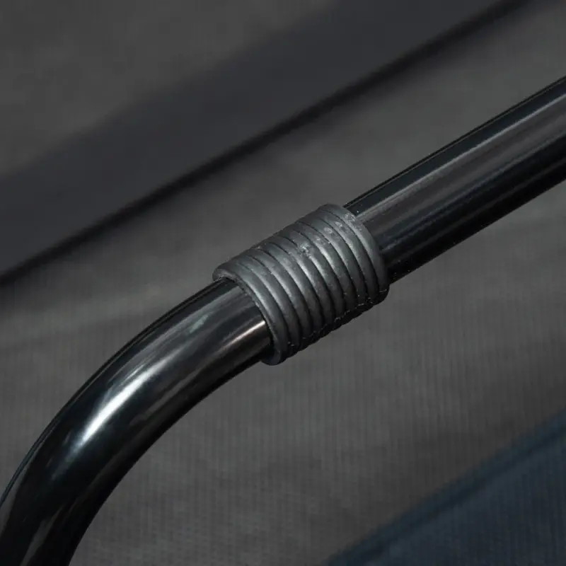 PawHut 48" x 36" Breathable Elevated Dog Bed Portable Pet Cot, Raised Pet Bed w/ Carry Bag Metal Frame Breathable Mesh Indoor and Outdoor Dark Blue