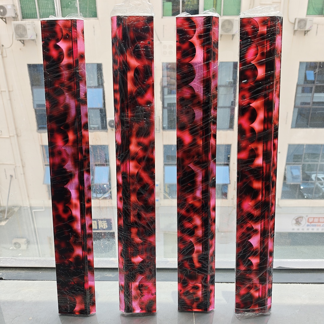 3-红色玳瑁波浪17.5/20in亚克力