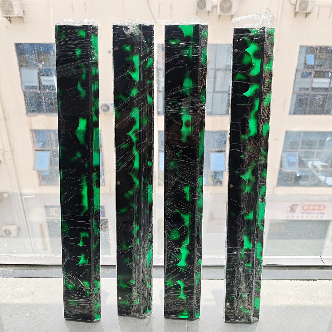 4-绿色玳瑁波浪17.5/20in亚克力