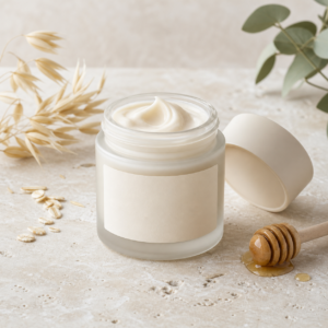 White-label face moisturizer with oat and honey